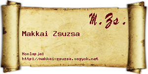 Makkai Zsuzsa névjegykártya