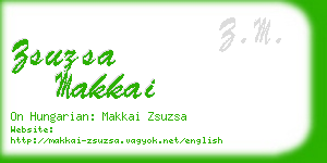 zsuzsa makkai business card